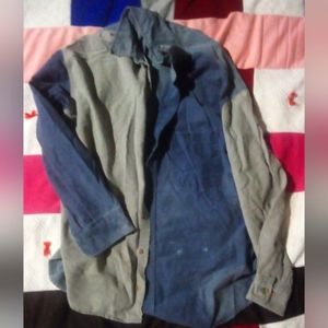 VtG patchwork button up long sleeve